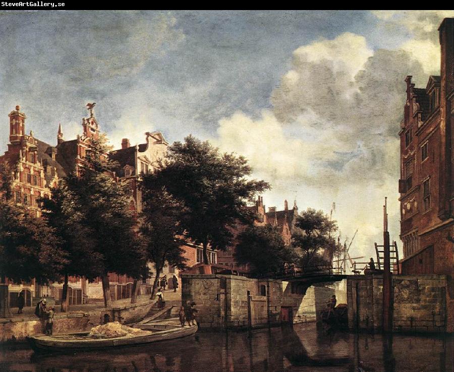 HEYDEN, Jan van der The Martelaarsgracht in Amsterdam